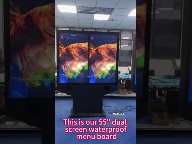 Beli 55-Inch Outdoor Waterproof Dual-Screen Menu Board Dengan Sunscreen Thermal Treatment Timur Tengah Tersedia pembuatan online