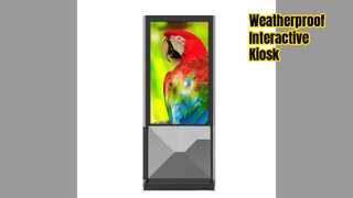 Stasiun Kios Luar Ruangan Aman Layar Sentuh 55 Inci
