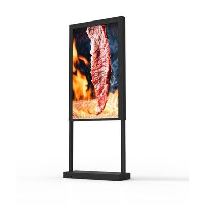 Beli 55' Ultra Bright LCD Double Side Digital Signage Display 10 Titik Capacitive Touch online manufacture