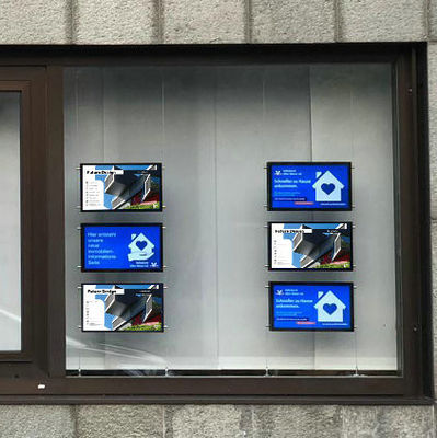 Beli 21.5inch LCD IPS Multi-Screen Video Player untuk Full Size Real Estate Window Display online manufacture