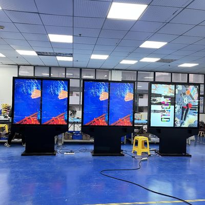 Beli 55-Inch Dual-Screen Side-By-Side Outdoor Waterproof High Brightness KFC / McDonald'S Menu Boards pembuatan online
