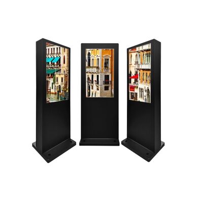 Beli 43 inci IP55 Peringkat Digital Signage Luar Ruangan dengan Kios LCD Layar Sentuh Kapasitif untuk Iklan pembuatan online