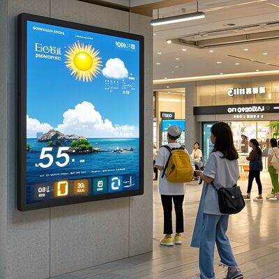 Beli 55 Inch Outdoor LCD Advertising Machine dengan 4000Nits Brightness dan IP67 Waterproof Digital Signage pembuatan online