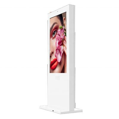 Beli 55 Inch Outdoor LCD Advertising Machine dengan 3000cd/m2 Kecerahan dan IP65 Waterproof Digital Signage pembuatan online