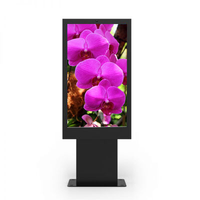 Beli 49 Inch Full Lamination Outdoor Digital Signage dengan Kecerahan 2000cd/m2 LCD Advertising Kiosk pembuatan online