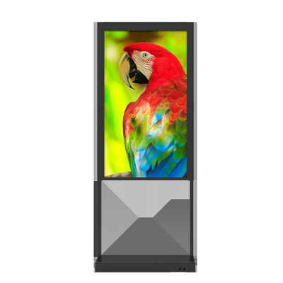 Metal Outdoor Rugged Kiosk Floorstanding Double Side Digital Display
