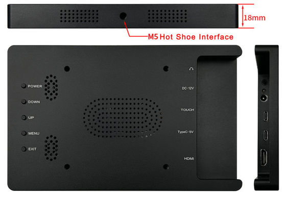 Kamera eksternal bercahaya tinggi 7 inci portabel 1080P aluminium alloy housing monitor