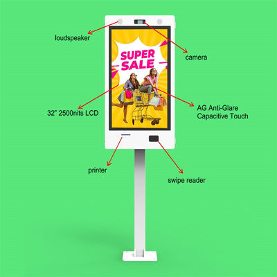 Papan Tanda Digital Luar Ruangan Tahan Air Kecerahan Tinggi 32-Inci dengan Resolusi 1920X1080 dan Umur Pakai 50000 Jam