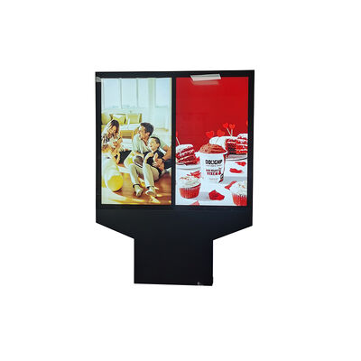 55 Inch Waterproof Outdoor Digital Signage dengan 3000nits Kecerahan Mesin Iklan LCD