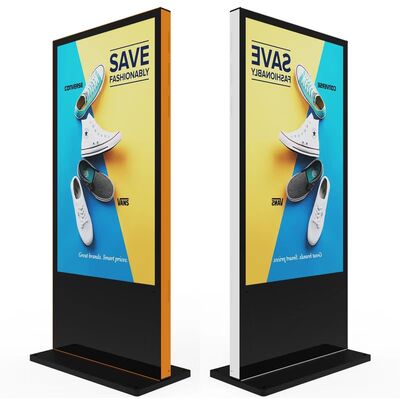Layar Vertikal Aluminium 4K IPS Desain Baru 98 inci Tahan Air dan Tahan Matahari 3000nits Mesin Iklan